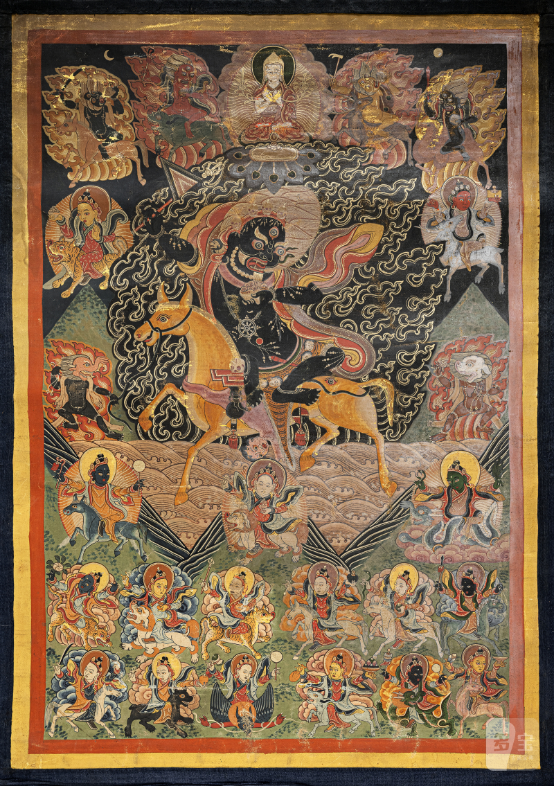 A THANGKA DEPCITING SHRI DEVI